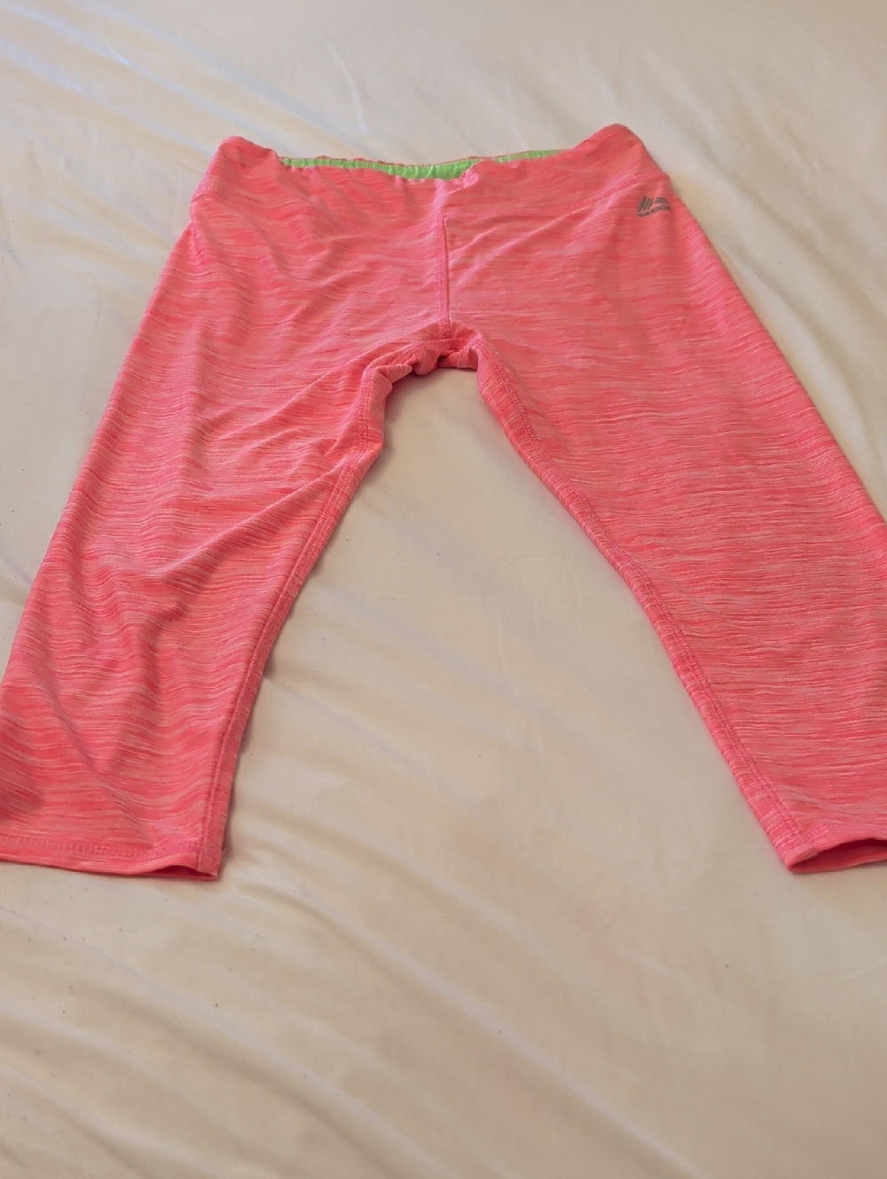 RBX Neon Green and Pink Performance Capris